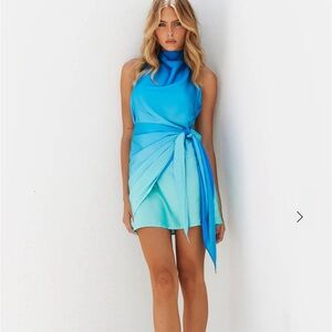 Hello Molly slaying in this mini dress blue ombre